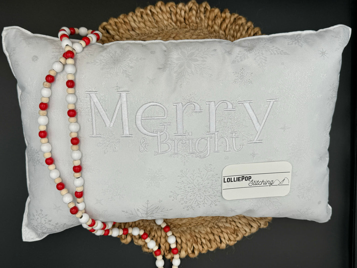 Home Decor - Holiday Throw Pillows - Merry & Bright Design