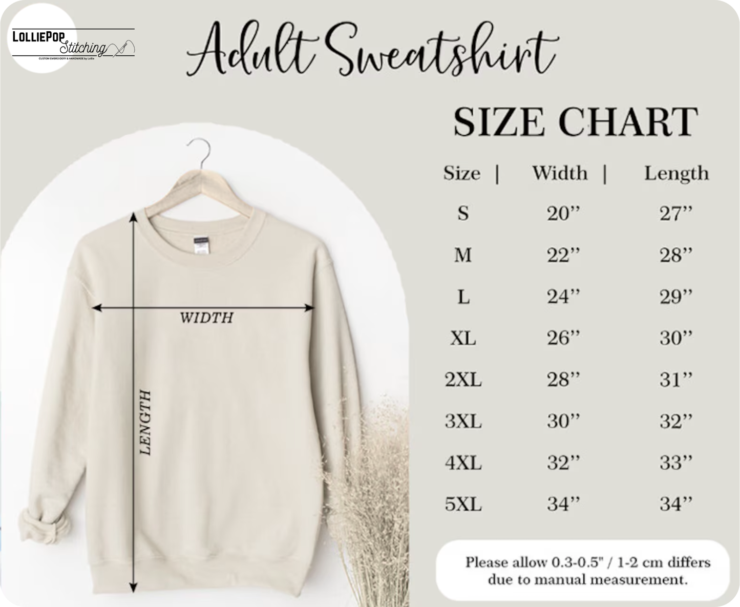 3D Puff Embroidered Crewneck - Love Design + Outline