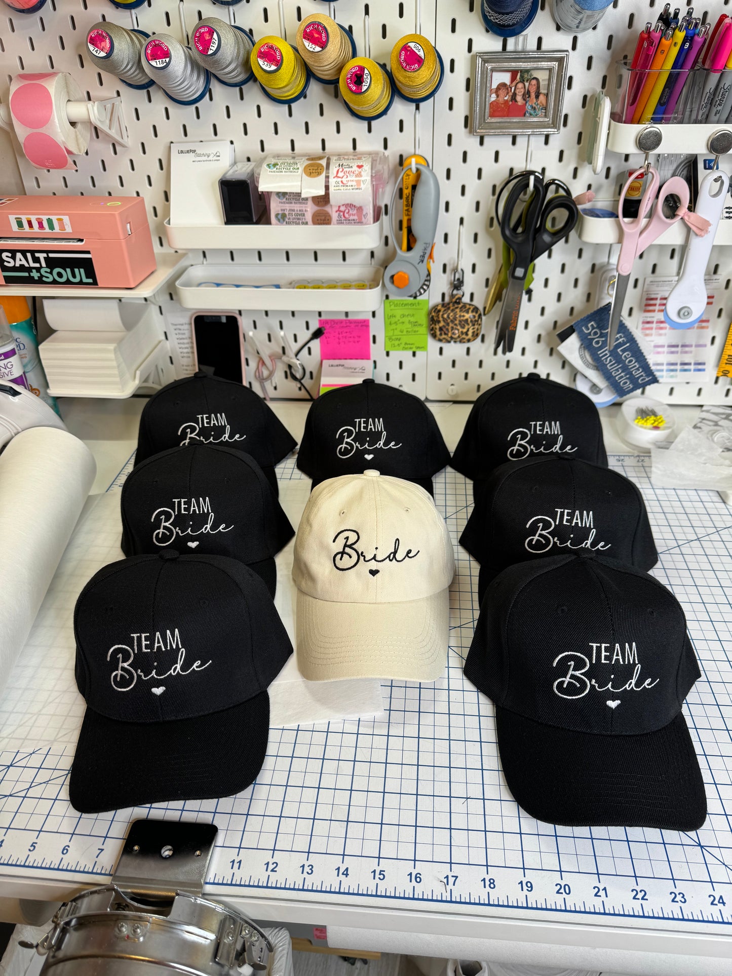 Bridal Party - Bride & Team Bride Design - Hat / Ball Cap