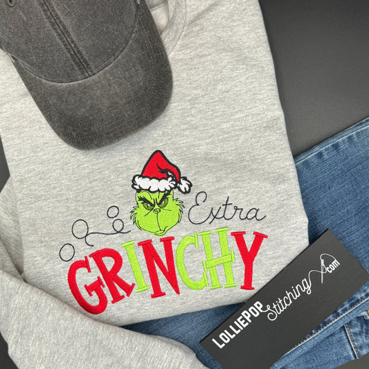 Christmas Crewneck Sweatshirt - Extra Grinchy
