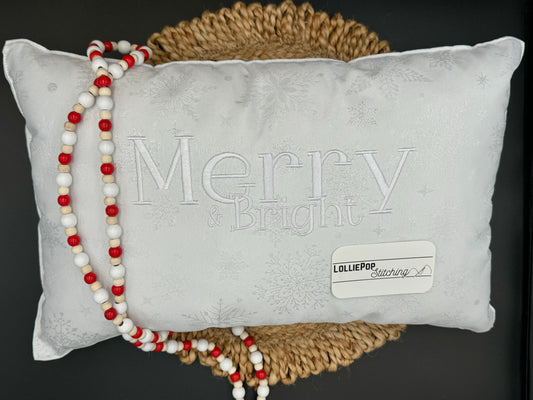 Home Decor - Holiday Throw Pillows - Merry & Bright Design