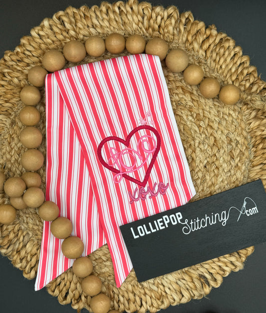 Wreath Sash - Valentine's Love Design