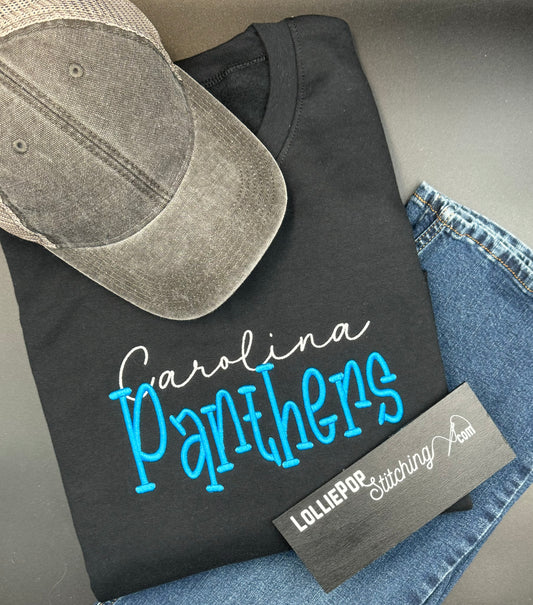 Team Spirit Crewneck Sweatshirt - Any Team - 3D Puff Embroidery Design