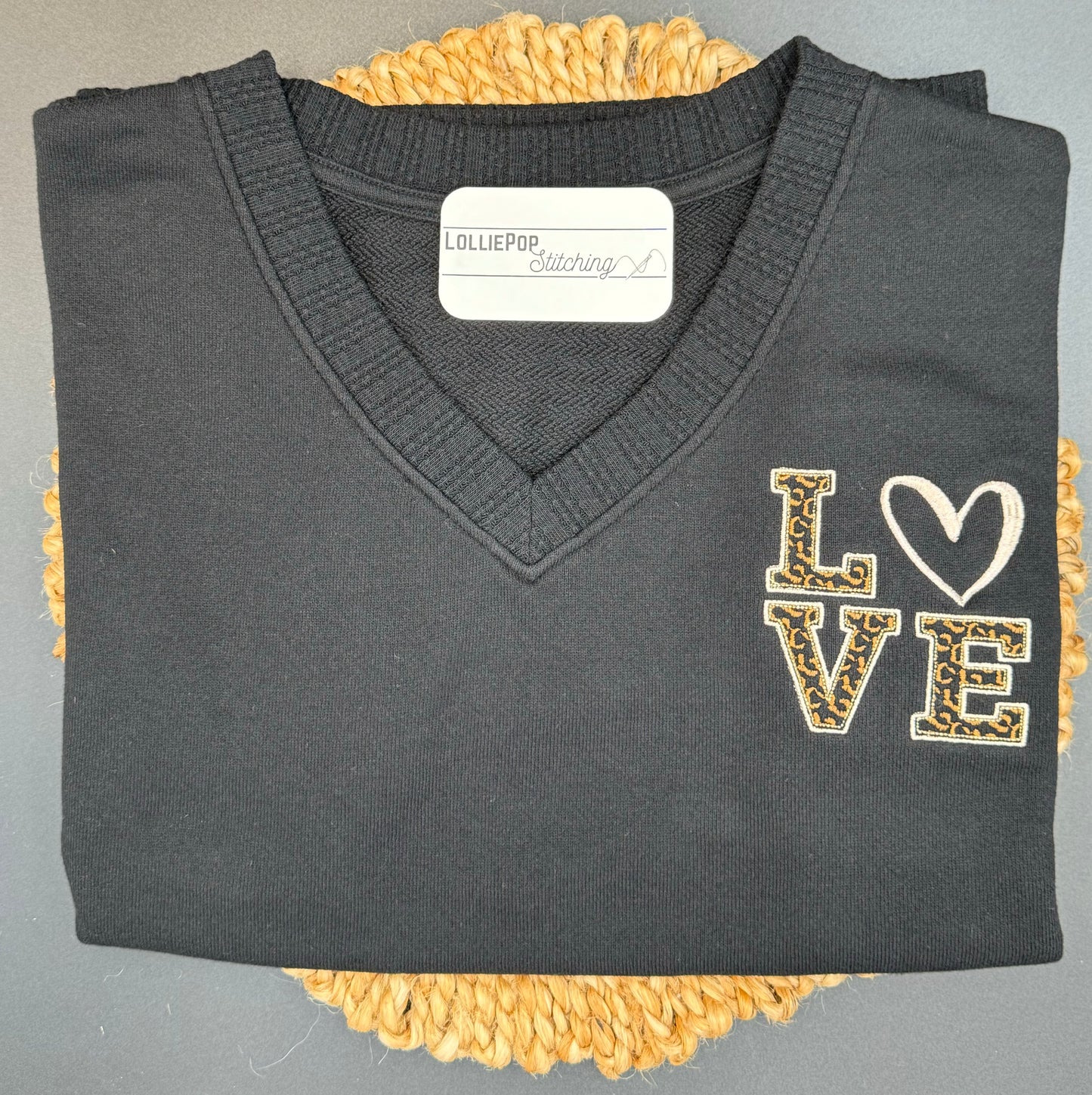 Crewneck Sweatshirt - Love (Leopard) Design