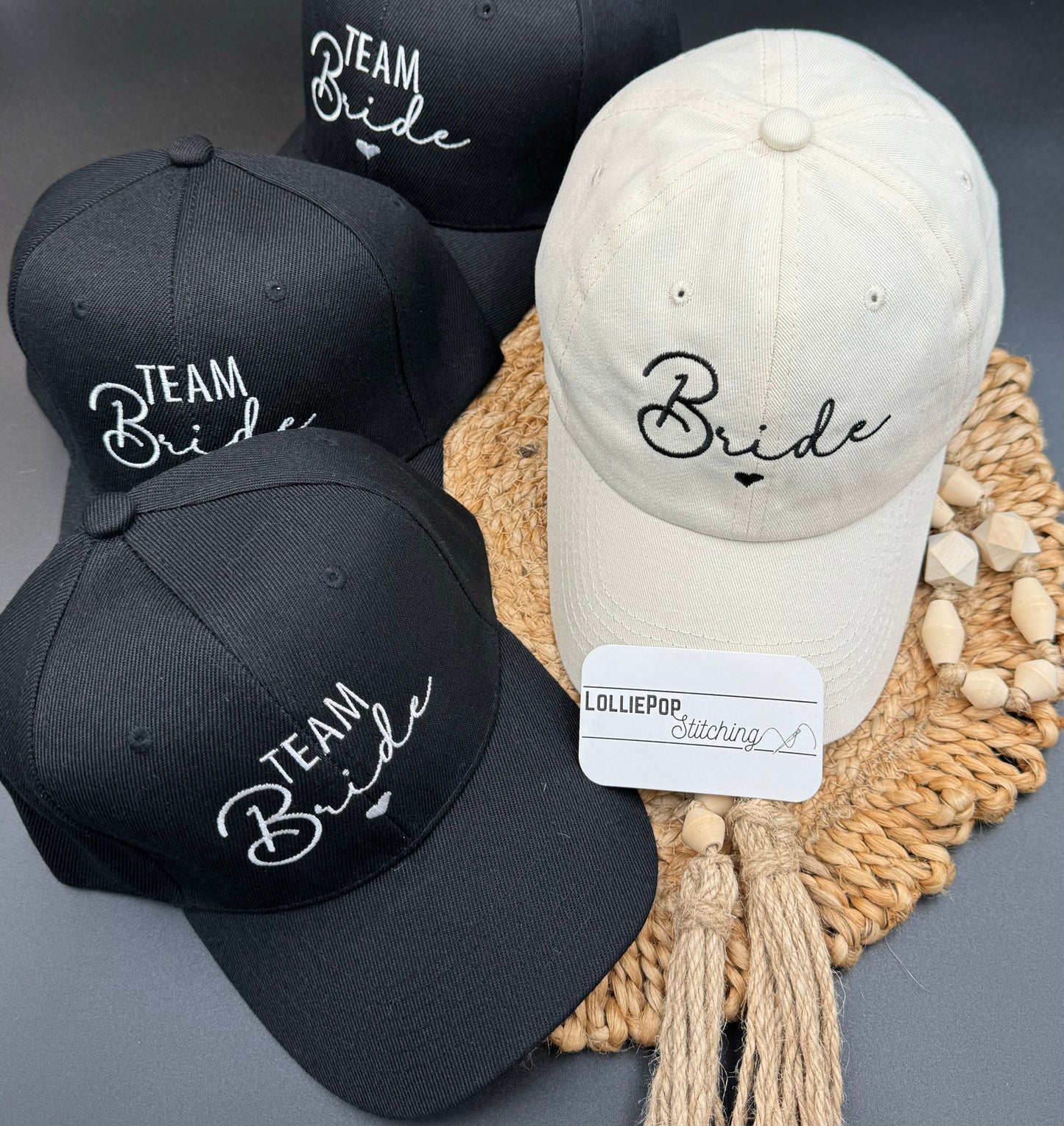 Bridal Party - Bride & Team Bride Design - Hat / Ball Cap
