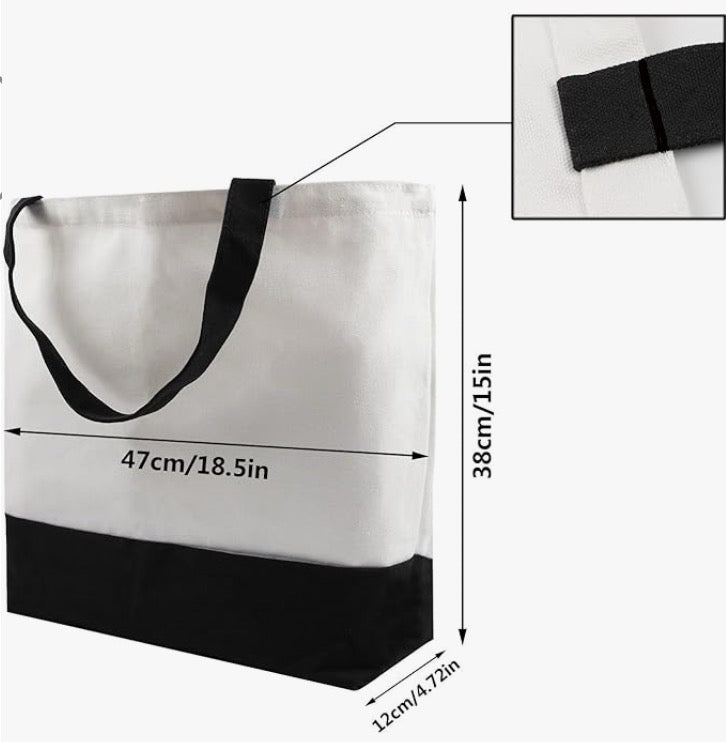 Canvas Tote Bag - Bridal / Bachelorette / Beach / Gift Bag