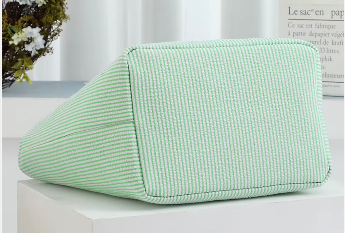 Seersucker Easter Basket - Personalized Embroidery